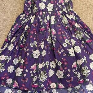 Tea Collection Purple Floral Kids Dress